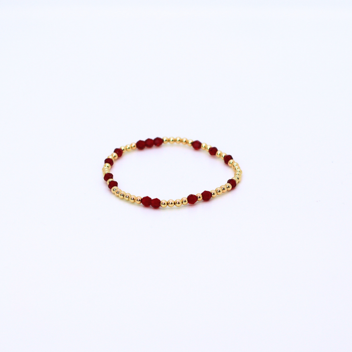 HOPES PROMISE 4mm Swarovski & Gold, Garnet