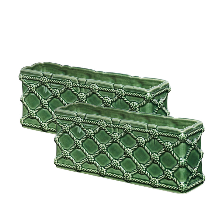 Berry &amp; Thread Petite Parterre Garden 8" Planter Set/2
