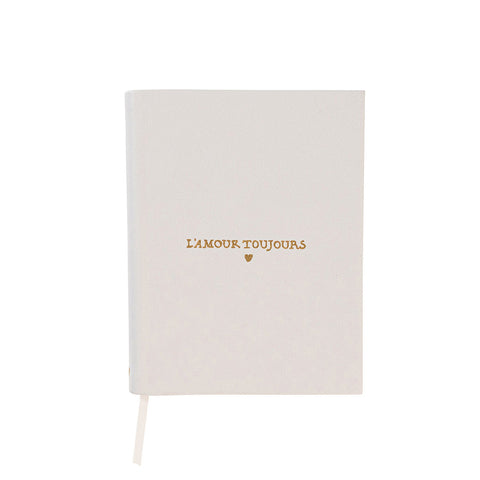 L'Amour Toujours Embossed Journal - Gold