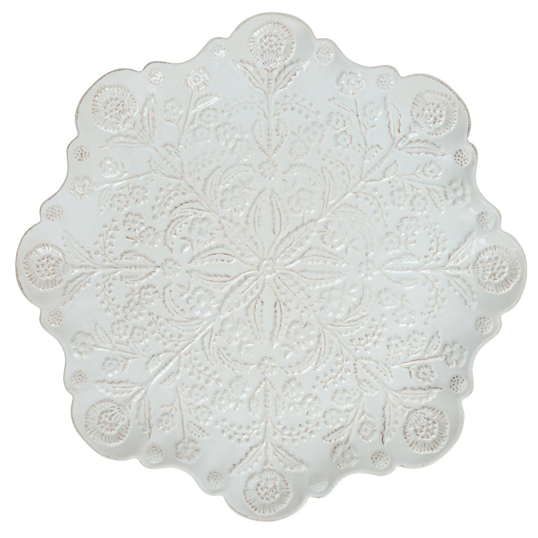 Berry &amp; Thread Thistle Charger/Platter - Whitewash