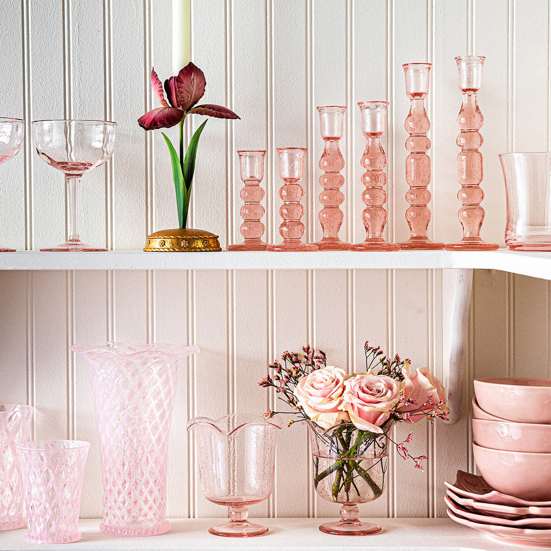 Provence 7" Candlestick Set/2 - Blush
