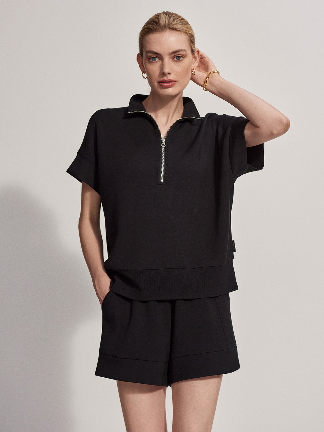 Ritchie Short Sleeve Sweat (Black)