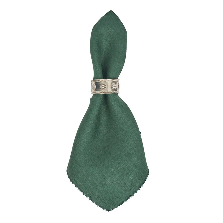 Berry Scallop Napkin Set/4 - Evergreen