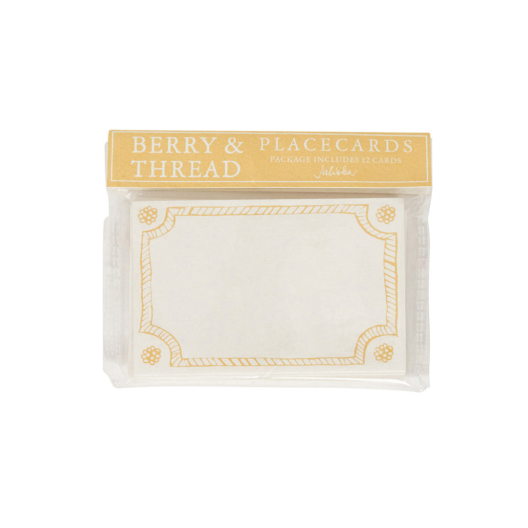 Berry &amp; Thread Place Card Set/12 - Daffodil