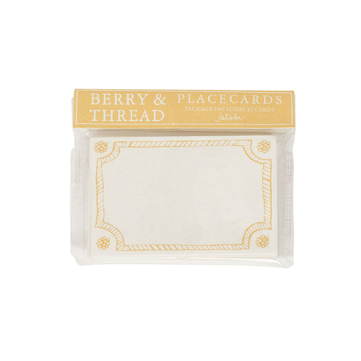 Berry &amp; Thread Place Card Set/12 - Daffodil