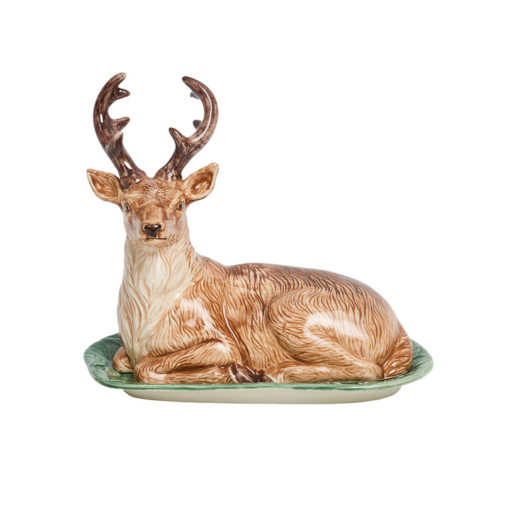 Forest Walk Stag Butter Dish - Multi