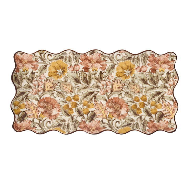Willa 16" Hostess Tray - Amber