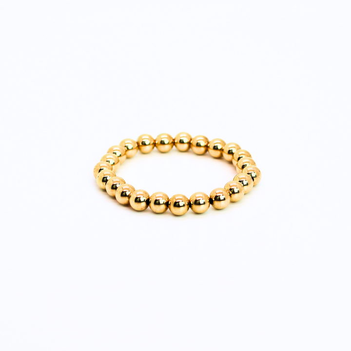 SIGNATURE Gold 8mm Bead Bracelet