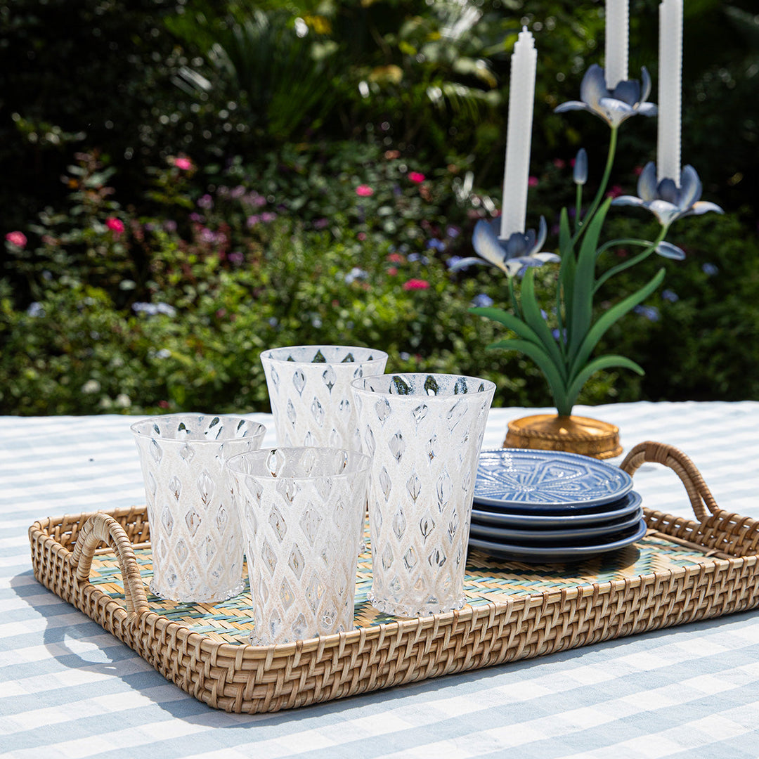 Villa Seville 21" Tray - Chambray