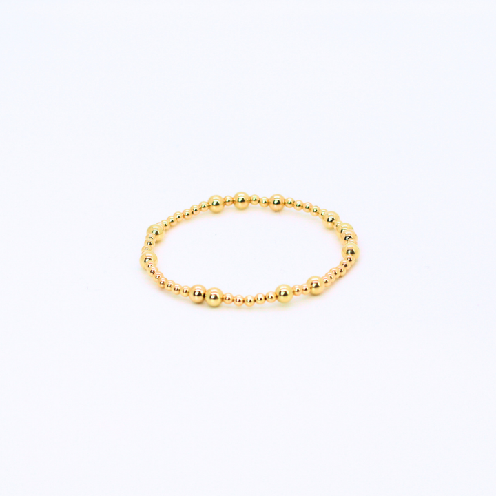 HOPES PROMISE Bead Bracelet, 5mm Gold