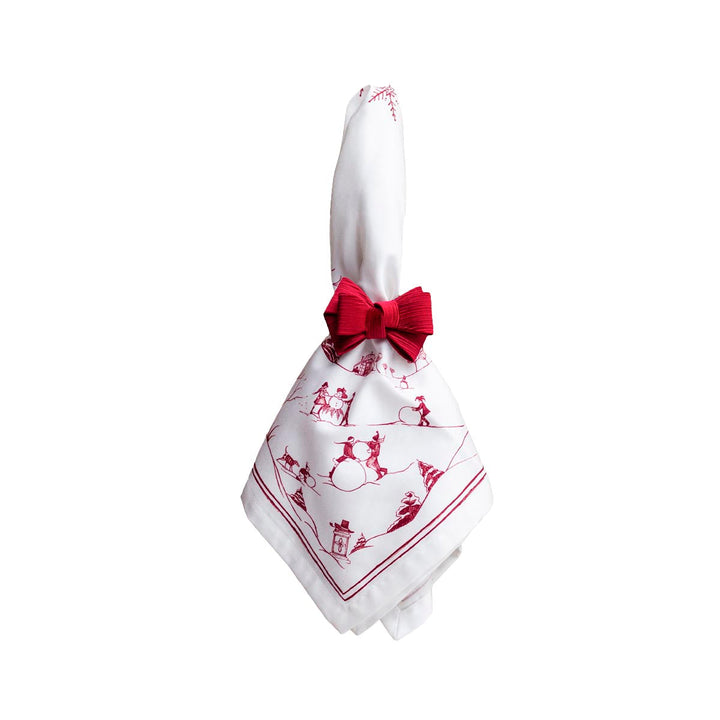 Country Estate Winter Frolic Napkin Set/4 - Ruby