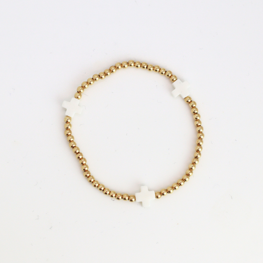 CLASSIC 3mm White Cross