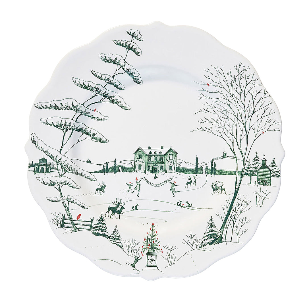 Country Estate Winter Frolic 4pc Place Setting - Evergreen