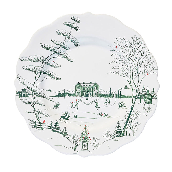Country Estate Winter Frolic 4pc Place Setting - Evergreen