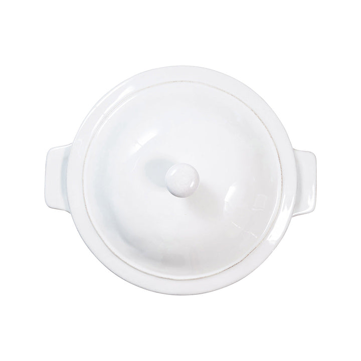 Puro 12" Casserole with Lid - Whitewash