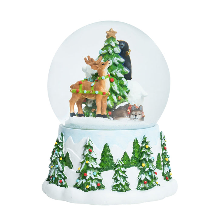 Berry &amp; Thread North Pole Animal Snow Globe