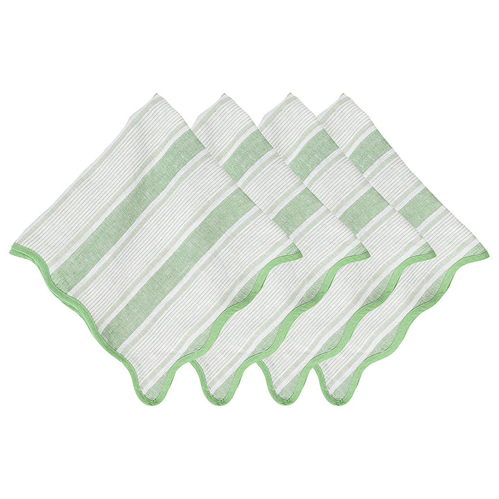 Cabana Stripe Napkin Set/4 - Seagrass