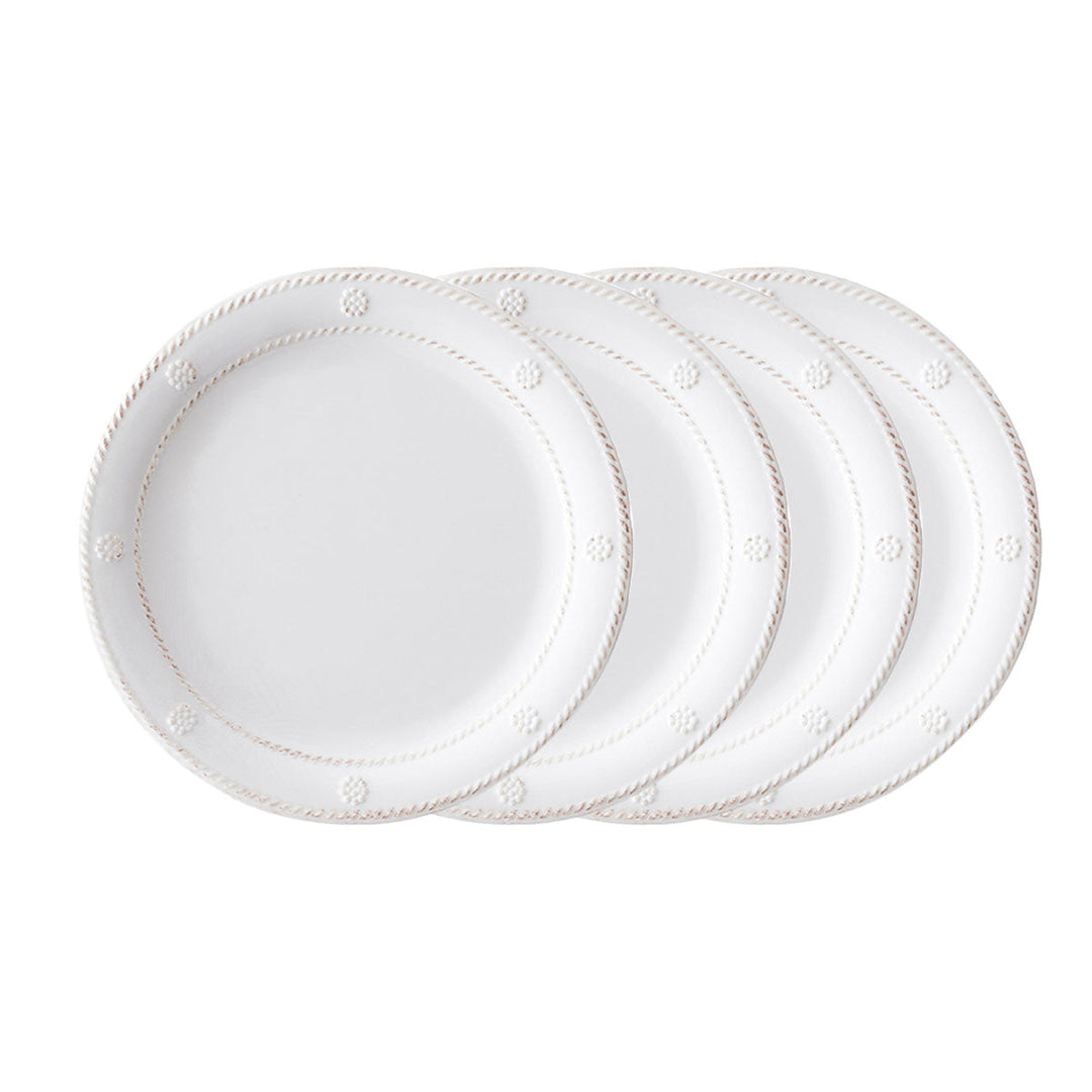 Berry & Thread Melamine Dessert/Salad Plate Set/4 - Whitewash