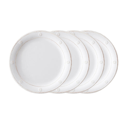 Berry & Thread Melamine Dessert/Salad Plate Set/4 - Whitewash