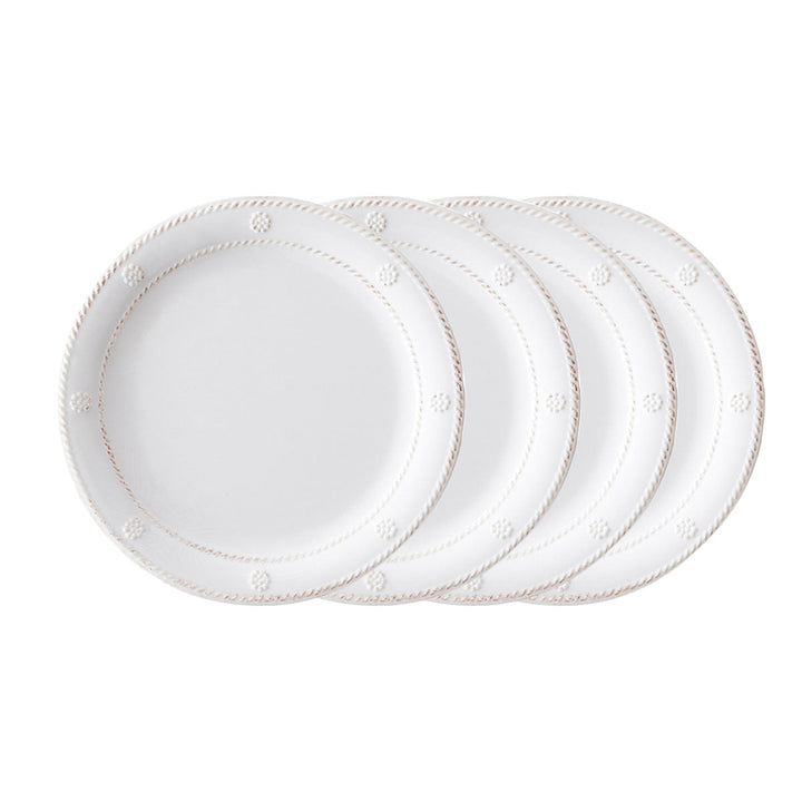 Berry & Thread Melamine Dessert/Salad Plate Set/4 - Whitewash