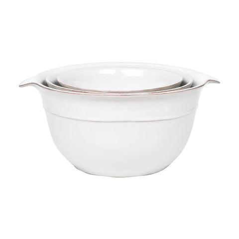 Puro Nesting Serving Bowl Set/3pc - Whitewash