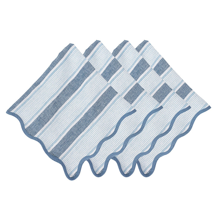 Cabana Stripe Napkin Set/4 - Ocean