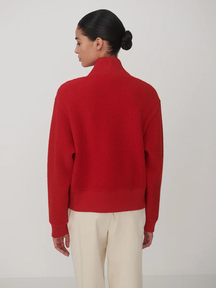 Mumford Half Zip Fleece (Washed Red)