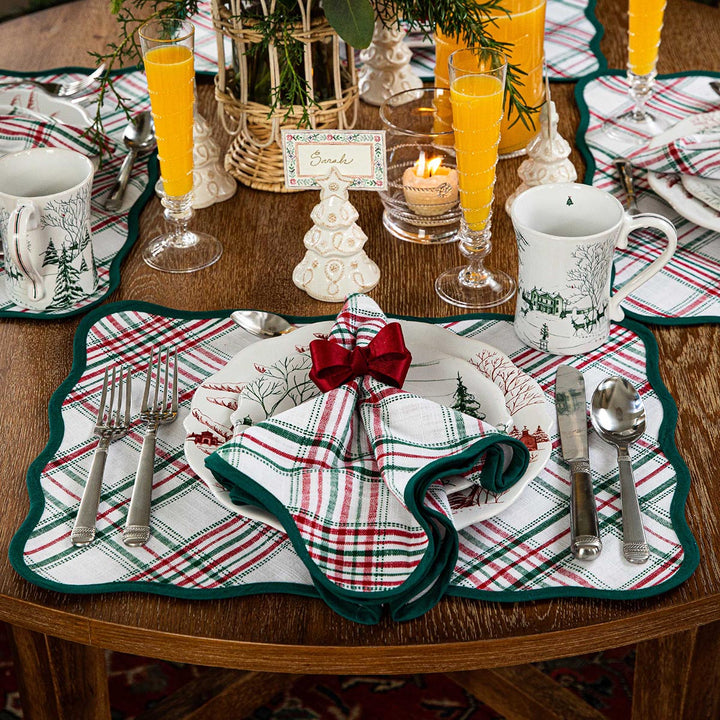 Merry Tartan Placemat Set/4
