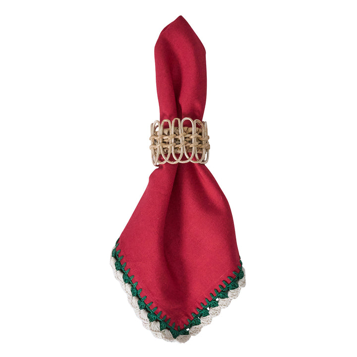 Isadora Napkin Set/4- Red
