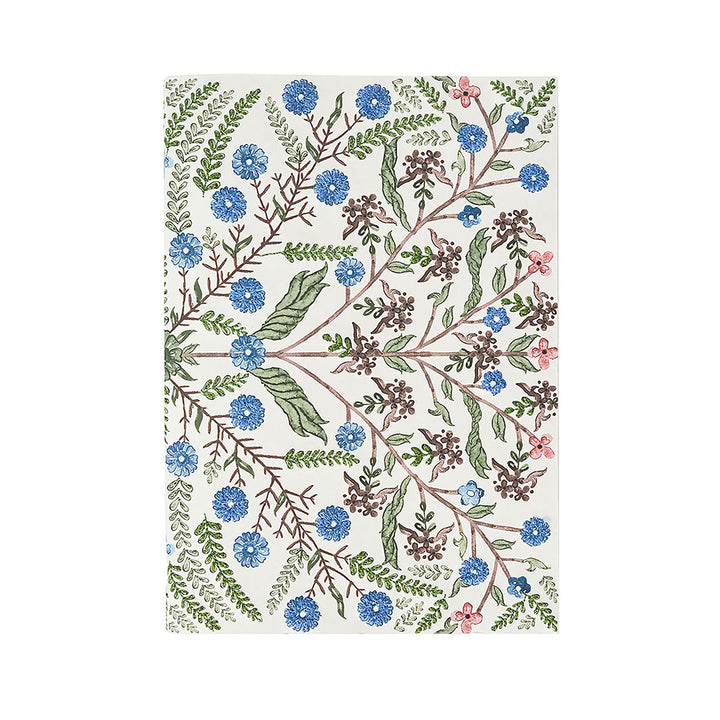 Villa Seville Embroidered 7" x 10" Paper Journal - Chambray