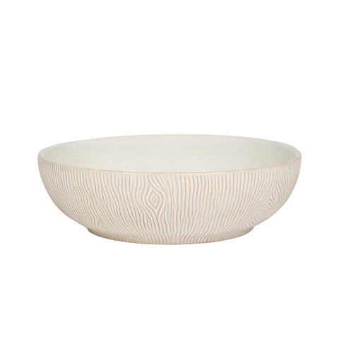 Blenheim Oak Coupe Bowl - Whitewash