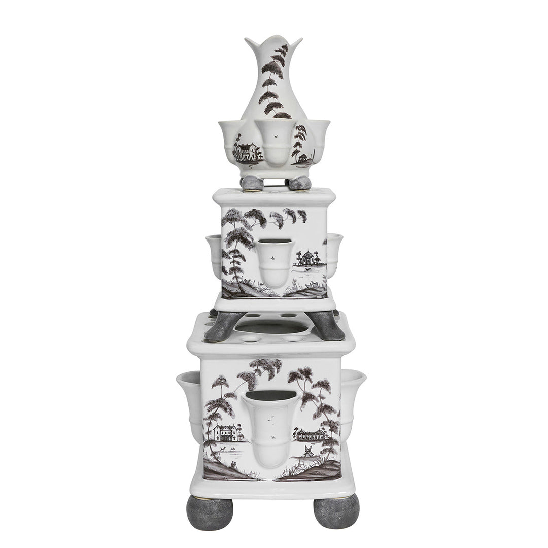 Country Estate Tulipiere Tower Set/3pc - Flint Grey