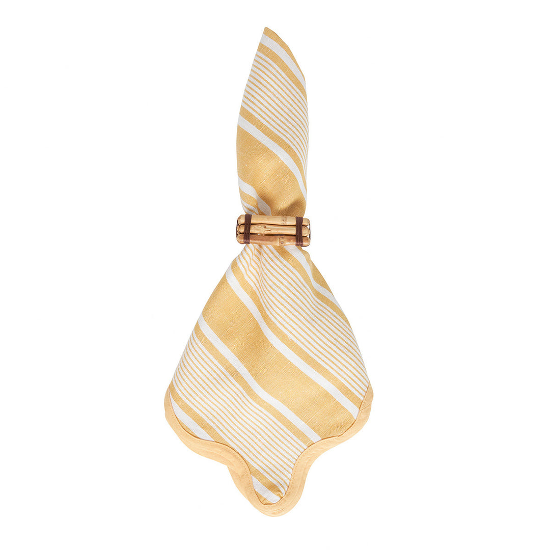 Cabana Stripe Napkin Set/4 - Sunshine