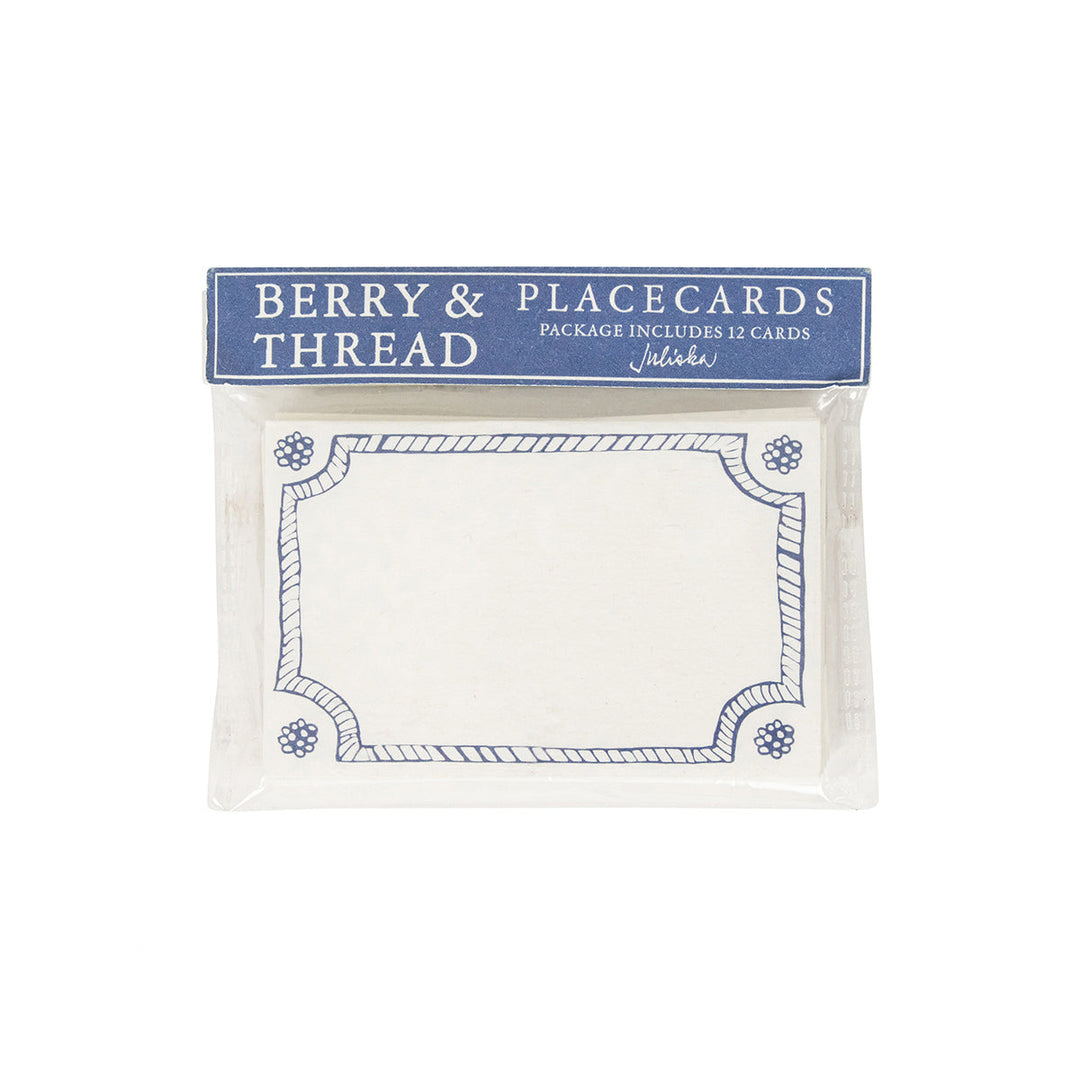 Berry &amp; Thread Place Card Set/12 - Chambray