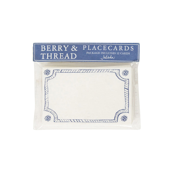 Berry &amp; Thread Place Card Set/12 - Chambray