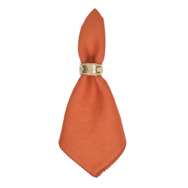 Berry Scallop Napkin Set/4 - Pumpkin