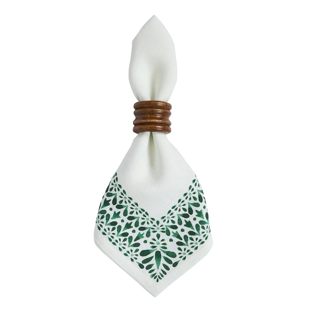 Iberian Border Napkin Set/4 - Evergreen