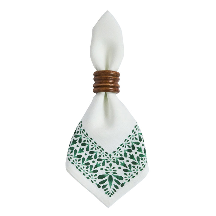 Iberian Border Napkin Set/4 - Evergreen