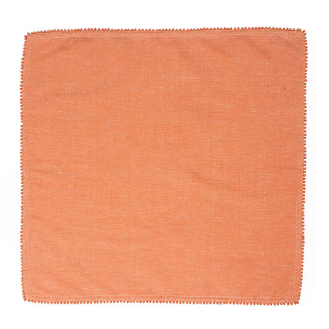 Berry Trim Napkin Set/4 - Persimmon