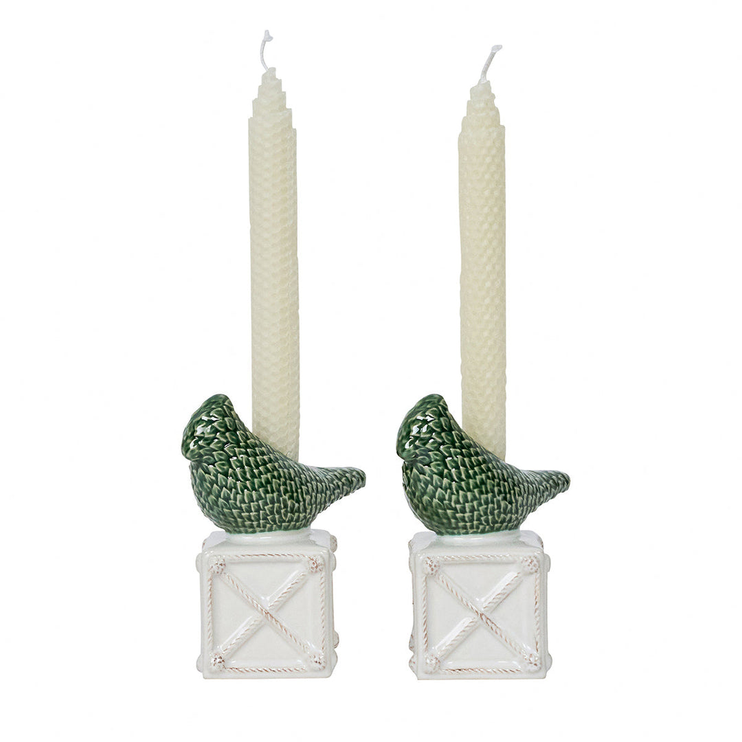 Berry &amp; Thread Bird Topiary Candlestick Set/2 - Multi