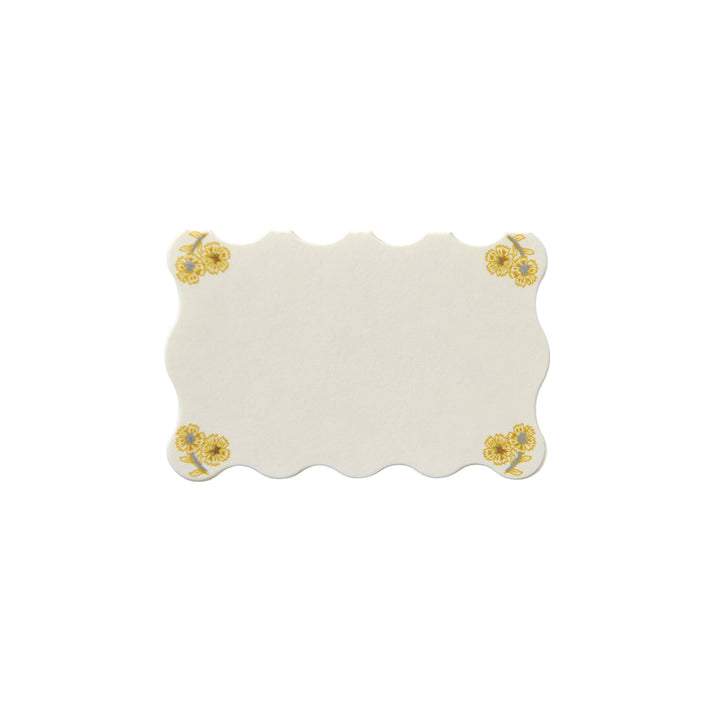Berry &amp; Thread Thistle Place Card Set/12 - Gold/Silver