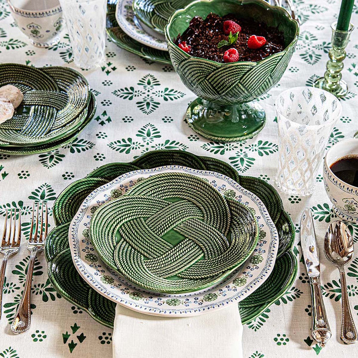 Le Panier Mystic Knot Footed Bowl - Basil