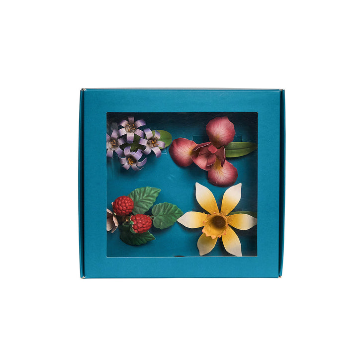 Meadow Walk Floral Napkin Ring Assorted Set/4 - Multi