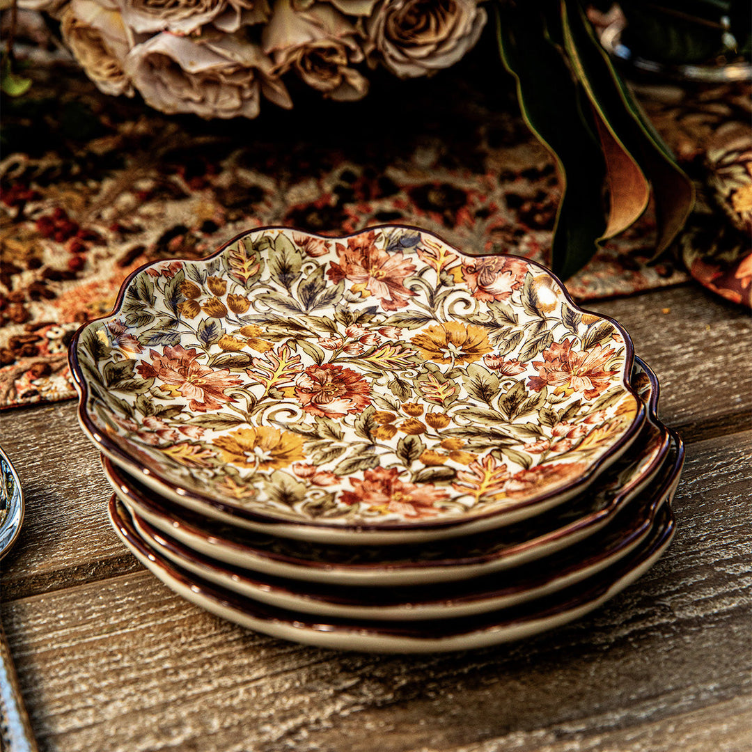 Willa Cocktail Plate Set/4 - Amber