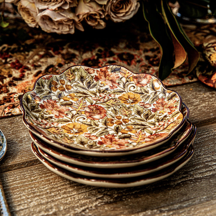 Willa Cocktail Plate Set/4 - Amber