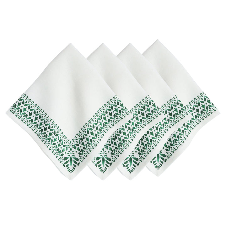 Iberian Border Napkin Set/4 - Evergreen