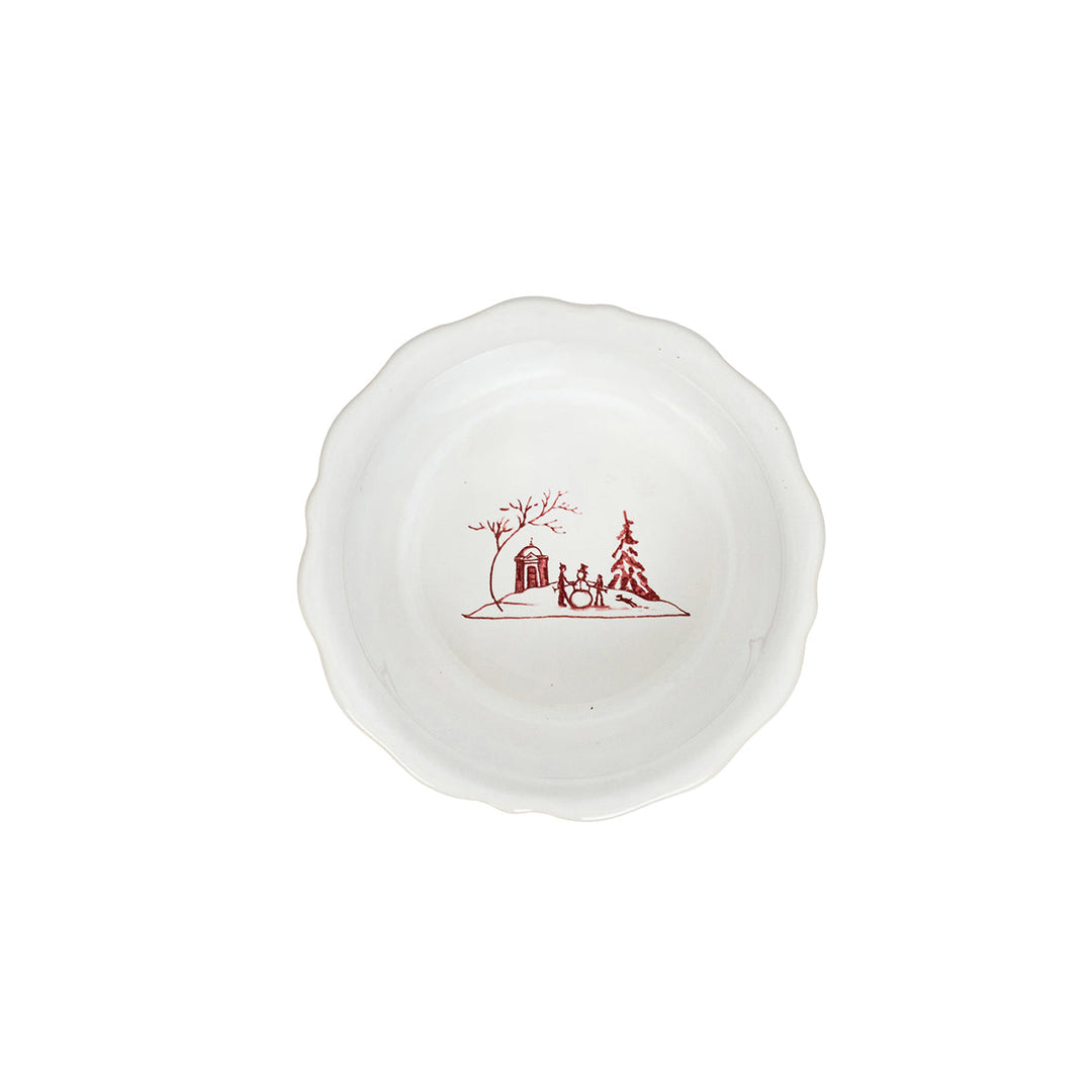 Country Estate Winter Frolic Ramekin - Ruby