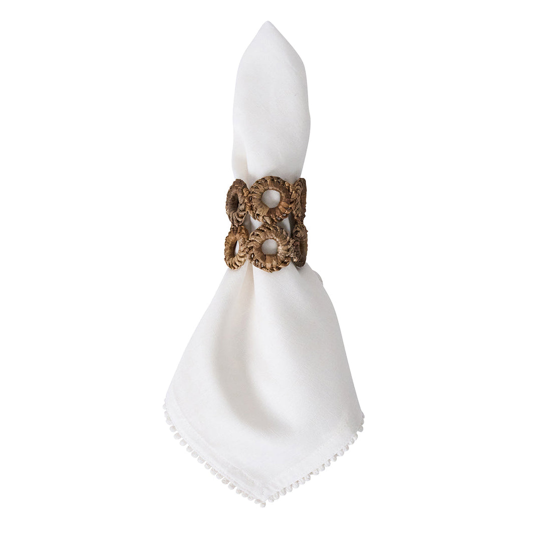 Rustic Ring Napkin Ring Set/4 - Natural