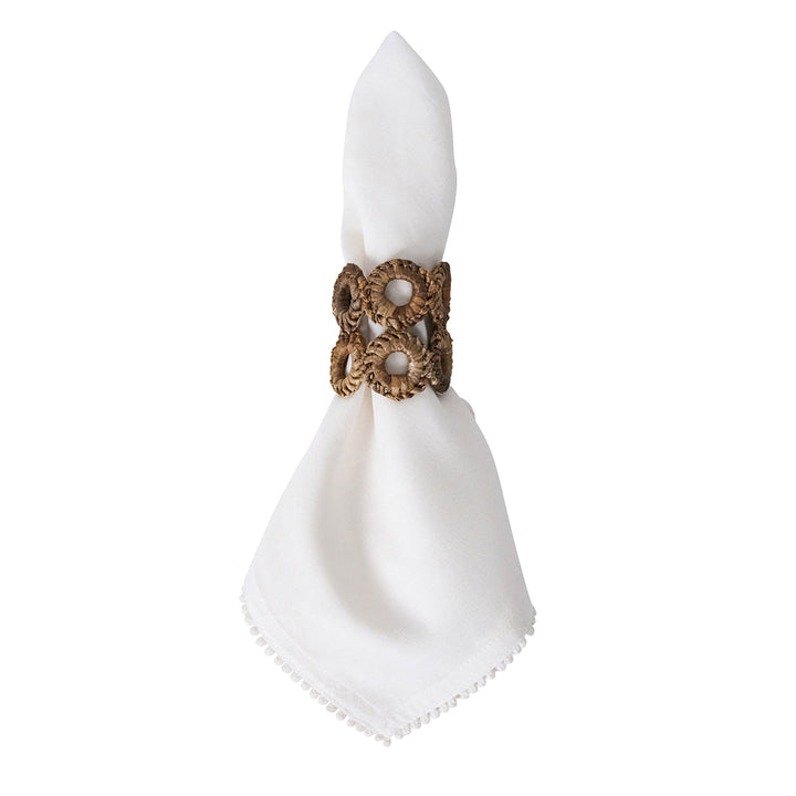 Rustic Ring Napkin Ring Set/4 - Natural