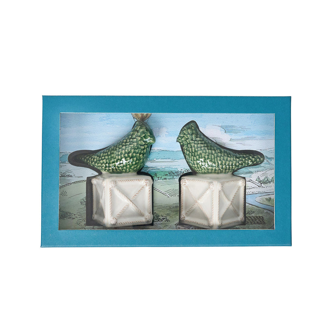 Berry &amp; Thread Bird Topiary Candlestick Set/2 - Multi